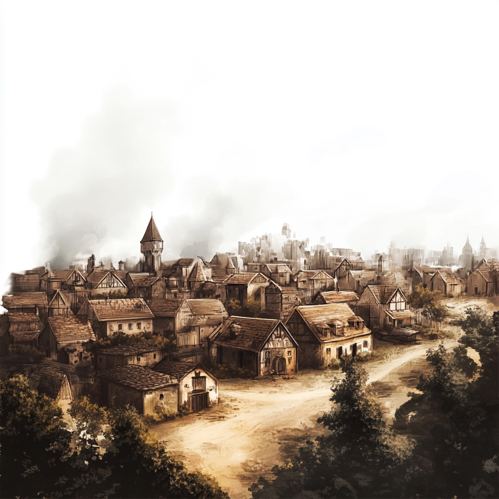 sref 967 | a town