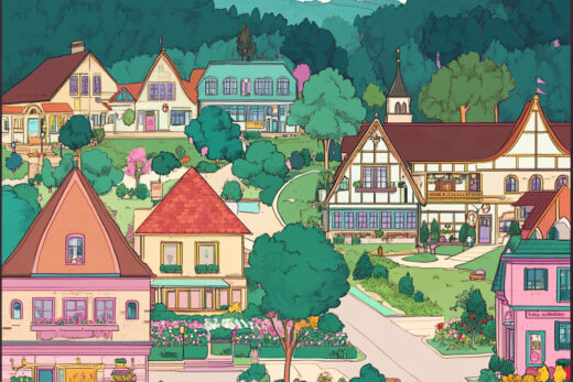 sref 969 | a town