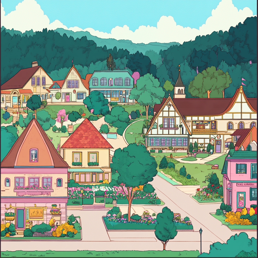 sref 969 | a town