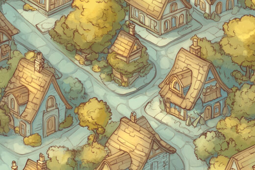 sref 96 | a town