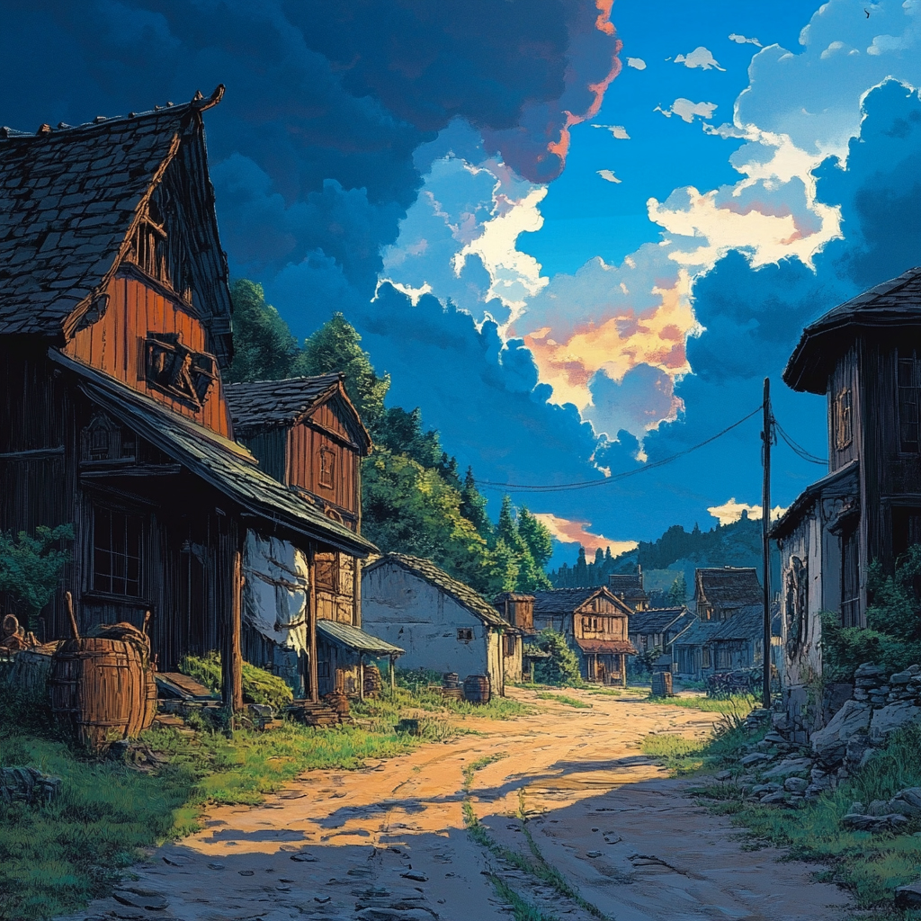 sref 988 | a town