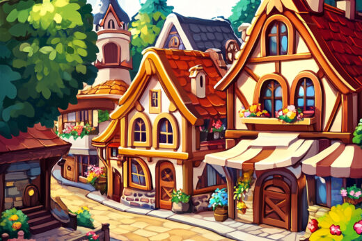 sref 997 | a town