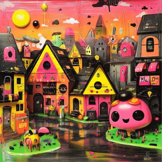 sref 9 | a town